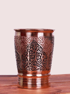 Vaso de Cobre Decorativo para Bienestar, Hecho a Mano, Reutilizable, Diseño Clásico, Libre de BPA, a Prueba de Fugas, Acabado Premium - Product Image 3