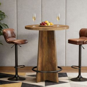 Tavolo Alto Pieghevole per Bar, Arredamento per Interni/Esterni, Casa, Seminterrato, Hotel, Giardino, Feste, con Base a Gamba - Product Image 4