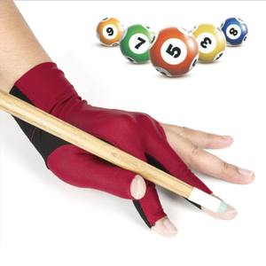 Gants de sport en spandex à trois doigts ouverts pour le snooker et le billard, prix de gros, fournisseur en gros, faibles MOQ, gants Yoyo pour joueurs professionnels - Product Image 4