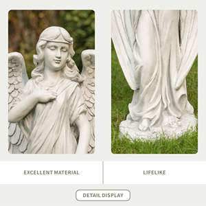 Estatua de Ángel Realista de 12.2 Pulgadas, Escultura de Óxido de Magnesio para Decoración de Interiores o Exteriores - Product Image 5