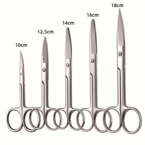 Laboratory Scissors Straight Head Elbow <b>10</b> <b>12</b> 14 16 18 20 22 25 30cm Round Headed Biological Tissue Scissors by Blush Surgical - Product Image 1