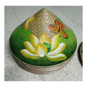 Chapeau conique traditionnel vietnamien de style asiatique, fait main, pour la décoration de la maison et la collection culturelle - Product Image 3