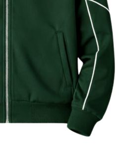 Conjunto Deportivo Personalizado Verde Oscuro para Hombre, Chaqueta con Cierre Completo y Pantalones Jogger, Ropa Deportiva Personalizada para Gimnasio, Correr y Uso Casual - Product Image 3