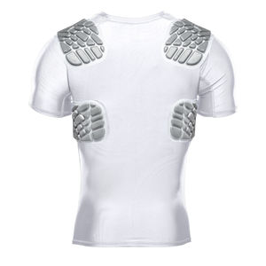 Camiseta Deportiva Acolchada de Manga Corta OEM, Camiseta de Protección para Fútbol y Rugby, Camiseta de Compresión Acolchada Transpirable de Manga Corta - Product Image 2