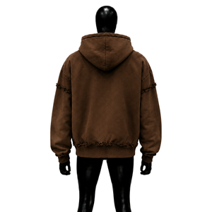Sudadera con Capucha Casual para Uso Diario, Color Marrón, con Diseño Gráfico, Logotipo Estampado en la Parte Delantera, Manga Regular, Otoño, Sudadera Clásica de Moda Urbana, Cómoda para el Invierno - Product Image 2