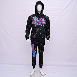 Custom Men's High Quality Fully Sublimation Oversized Hoodie and Sweatpants OEM Heavyweight 100% Cotton <b>Tracksuit</b> for Men's - Product Image 1