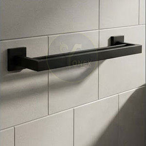 Accesorios de Baño, Toallero Negro Mate, Toallero Resistente para Baño - Product Image 5