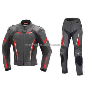 Combinaison de course en cuir pour moto OEM personnalisable, respirante, imperméable, coupe-vent, fabriquée au Pakistan pour la course et la conduite à moto - Product Image 1