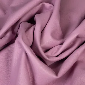 Cuir violet grainé de haute qualité, cuir véritable de première qualité, option de stock pour sacs à main, chaussures, portefeuilles et projets de création artisanale - Product Image 6