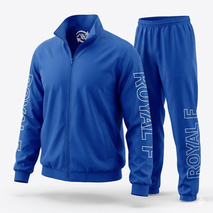 Conjunto Deportivo Personalizado para Hombre, Chaqueta con Cremallera y Pantalones Jogger de Nailon, Bordado, Estilo Urbano, Secado Rápido, Cortavientos - Product Image 1