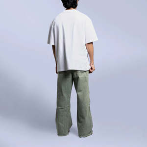 Camiseta Extra Grande para Hombre, 100% Algodón, Grueso |   Serigrafía Personalizada para Ropa Urbana |   Fabricante con MOQ Bajo 2026 - Product Image 4