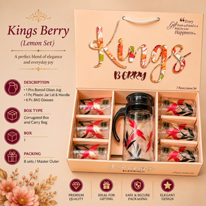 Boîte cadeau en verre transparente de luxe avec un ensemble cadeau exécutif de 8 pièces, logo personnalisé imprimé à l'écran pour les mariages, les fêtes et les cadeaux - Product Image 2