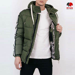 Veste matelassée d'hiver pour homme Ryan Pro Gear, design personnalisé, avec tissu extérieur en nylon - Product Image 4