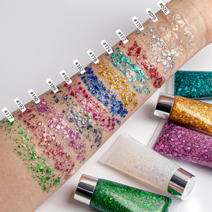 เจลกลิตเตอร์โฮโลแกรม 8 สี เนื้อหนา ใช้ได้หลากหลายสำหรับใบหน้าและร่างกาย เหมาะสำหรับงานเทศกาลและปาร์ตี้ - Product Image 3