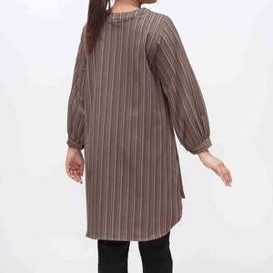 Camisa a Cuadros de Franela Marrón para Hombre, Talla XS, 1 Pieza, PW3218 - Product Image 1