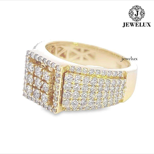 Best Quality Jewelux 925 Silver Rhodium Plated <b>Cocktail</b> <b>Ring</b> Round Brilliant Cut Diamond Engagement Anniversary IGI From India - Product Image 6