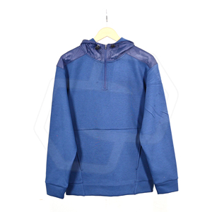 เสื้อฮู้ดซิปผู้ชาย สีน้ำเงิน ทรงปกติ สวมใส่สบาย ระบายอากาศได้ดี เหมาะสำหรับฤดูใบไม้ร่วง ผลิตจากโพลีเอสเตอร์คุณภาพพรีเมียม ถักทออย่างดี แขนยาว - Product Image 1