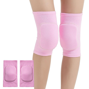 Genouillères tricotées roses, protection respirante, à enfiler, unisexe, toutes saisons - Product Image 6