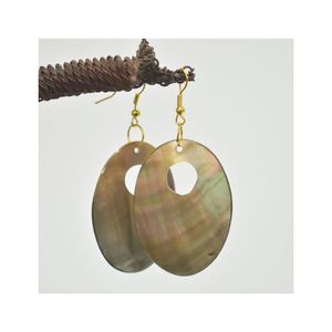 Meilleures ventes 2026 : Boucles d'oreilles créoles en nacre de forme naturelle pour les tenues de plage et les mariages - Product Image 6
