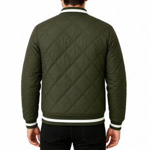 Chaqueta Bomber Acolchada para Hombre KIC STAR FASHION INDUSTRY, Cuello Alto, Cierre de Cremallera con Logotipo Frontal, Forro de Satén, Transpirable y Ligera - Product Image 5