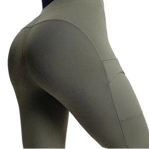 Pantalon d'équitation imprimé en polyester et spandex pour femme, taille haute, longueur intégrale, qualité professionnelle - Product Image 1