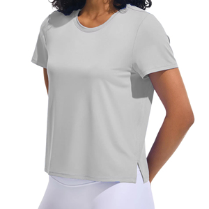 Camiseta de gimnasio para mujer, Top de entrenamiento para mujer, camiseta de fitness, blusa de entrenamiento, ropa informal y formal, prenda para correr - Product Image 1