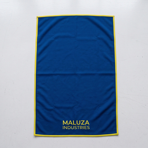 MALUZA INDUSTRIES Serviette de Bain Décontractée de Luxe Bleue avec Logo Brodé Personnalisé, Serviette de Sport Tissée à Séchage Rapide pour Toutes Saisons, Vente en Gros - Product Image 1