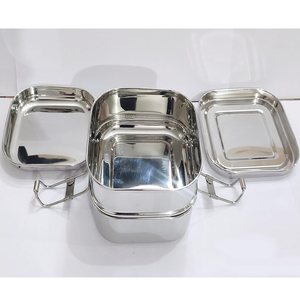 Loncheras de Acero Inoxidable de Triple Nivel y 3 Compartimentos, a Prueba de Fugas, Fáciles de Limpiar, para Viajes, Colegio, Proveedores a Bajo Precio, Pedido al por Mayor OEM - Product Image 2