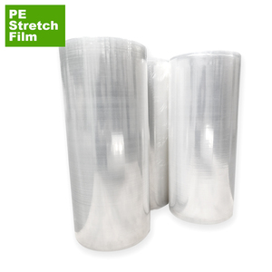 High Elasticity PE <b>Stretch</b> Film Roll Film Custom Length 500mm Width Protective <b>Machine</b> Grade Logistics Wrapping Plastic Film - Product Image 1
