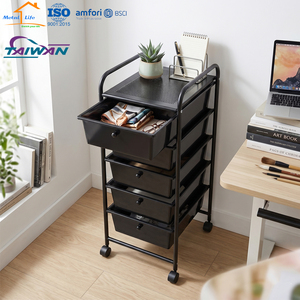 Factory Made In Taiwan Multifunction <b>Storage</b> 5 Tier Drawer Trolley Cart for Beauty Salon Home Office - Product Image 1