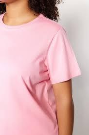 T-shirt léger en coton pour femme, coupe classique, séchage rapide, respirant, uni, tricoté, avec logo, idéal pour l'été et les tenues décontractées. - Product Image 2