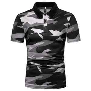 Camiseta Polo de Sublimación con Estampado, Estilo Moderno, Transpirable, de Alta Elasticidad, Personalizada, para Uso Diario Masculino - Product Image 2