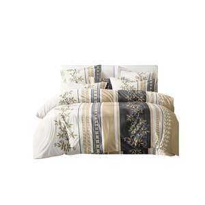 ชุดเครื่องนอนไมโครไฟเบอร์ลายดอกไม้เนื้อนุ่มพิเศษ ขนาดควีนไซส์ ขายส่ง ปรับแต่งได้ ชุดผ้าปูที่นอน 3 ชิ้น พร้อมปลอกหมอน 2 ใบ - Product Image 2