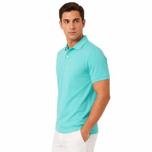 Polo homme de haute qualité avec col classique, manches courtes et coupe confortable, idéal pour un style de vie quotidien moderne, OEM. - Product Image 4
