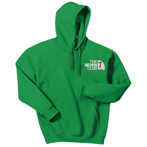 Sudadera con Capucha Bordada AKA The Seven Club 7, Sudadera con Capucha de Felpa de Algodón Premium Verde AKA, Unisex - Product Image 1