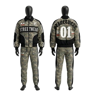 Ensemble de survêtement unisexe grande taille avec veste zippée et pantalon de jogging, style streetwear de haute qualité, dernière collection, vente en gros - Product Image 1