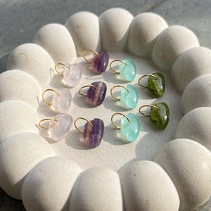 Pendentif Breloque en Pierre Précieuse Fluorite Nuage avec Anneau Doré pour la Fabrication de Colliers et Boucles d'Oreilles - Product Image 4