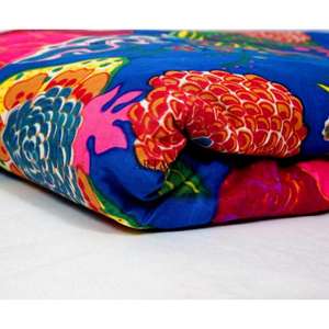 Tissu en coton 100% indien fait main à imprimé floral multicolore pour la confection de robes, tissu pour robe d'été pour femmes, robe - Product Image 2