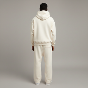 Stylish Men Tracksuit Baggy Set Relaxed Fit Hoodie And Loose <b>Jogger</b> Bottoms Oversized Casual Sportswear Outfit and online sale - Product Image 4