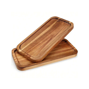 Assiette de service ovale en bois, faite à la main, couleur unie, design minimaliste, vaisselle traditionnelle - Product Image 3