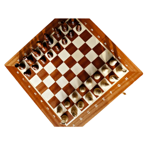 Jeu d'échecs de luxe en laiton avec plateau en bois massif, pièces en métal, jeu de société de haute qualité pour la décoration de la maison, cadeau - Product Image 3