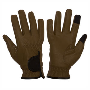 Guantes Ecuestres Personalizables de Alta Calidad, Transpirables, de Cuero PU/Cuero Genuino, Cómodos para Mujeres, para Montar a Caballo - Product Image 1