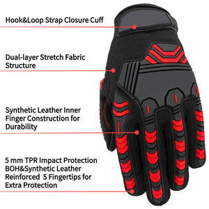 Guantes de Conducción de Cuero de Moda con Pantalla Táctil Antideslizante para Ciclismo, Unisex, para Todas las Estaciones, Personalizables, Protección Personal - Product Image 2