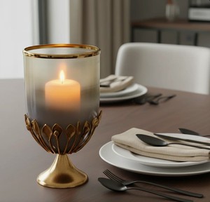 เทียนหอมในโถโลหะทันสมัยพร้อมฝาปิด สำหรับตกแต่งบ้านในช่วงเทศกาลและใช้สำหรับอโรมาเธอราพี - Product Image 2