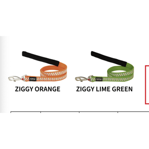 Qpet Fixed Dog <b>Leads</b> - Reflective ZIGGY Range Purple (Large) - Product Image 1