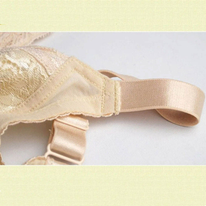 High Quality Zipper <b>Front</b> <b>Closure</b> Women's Simple High Support Sport <b>Bra</b> Breathable Yoga <b>Bra</b> Set Spandex/Nylon 180g Factory - Product Image 6