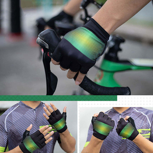 ถุงมือปั่นจักรยานแบบครึ่งนิ้วสำหรับแข่งขันออฟโรดกลางแจ้งรุ่นใหม่ สำหรับผู้ชายและผู้หญิง ผลิตจากโพลีเอสเตอร์ ประเทศปากีสถาน - Product Image 3