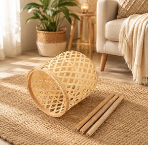 Premium Rattan Planter Suitable For Indoor Outdoor Plants Boho Home Decor And Stylish Woven <b>Pot</b> <b>Holder</b> Wholesale From India - Product Image 6