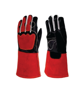 Holy Signs International HSI-0013 Leather Welding <b>Gloves</b> Cotton Lined Straight Thumb Molten Metal Splash Test <b>Type</b> B TIG Use - Product Image 5