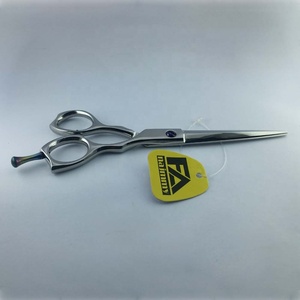 Tijeras de Barbero con Borde Biselado Afilado y Tornillo Ajustable, Acabado Satinado, Tijeras Super Cut - Product Image 5